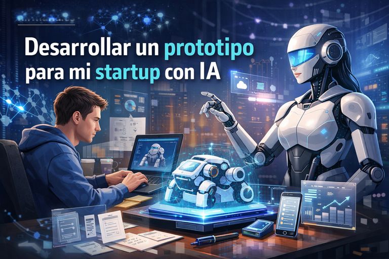 Desarrollar un prototipo para mi startup con IA - Artículo blog consultoría tecnológica Nirmana